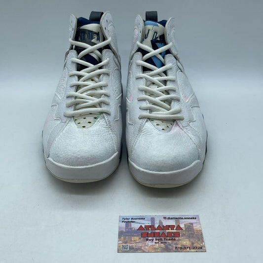 Size 11 - Air Jordan 7 Retro 2015 French Blue White Grey Leather (304775-107)