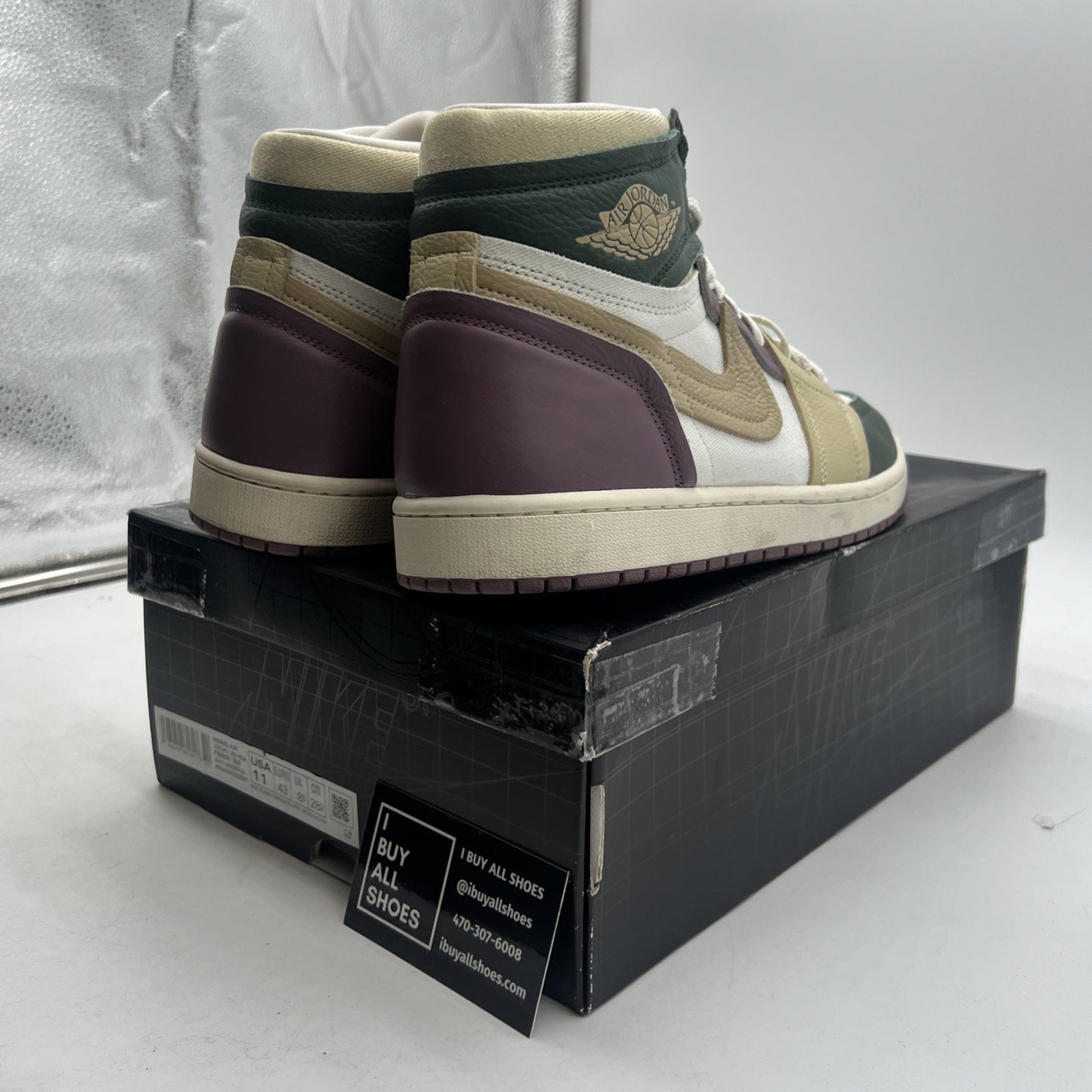 Size 11 - Air Jordan 1 Method of Make High Galactic Jade W (FB9891-300)