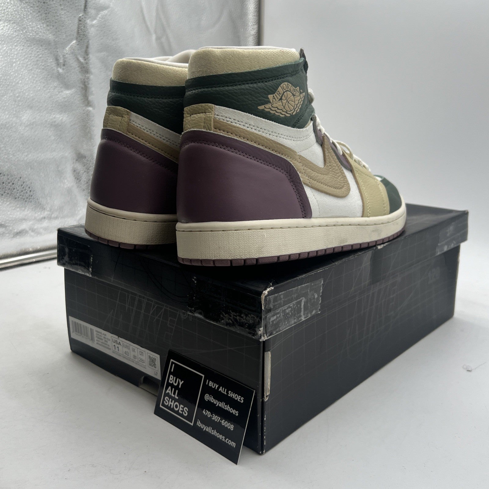 Size 11 - Air Jordan 1 Method of Make High Galactic Jade W (FB9891-300)