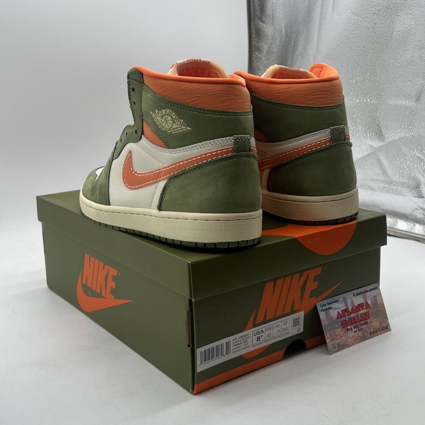 Size 8.5 - Air Jordan 1 Retro OG Craft High Celadon (FB9934-300)