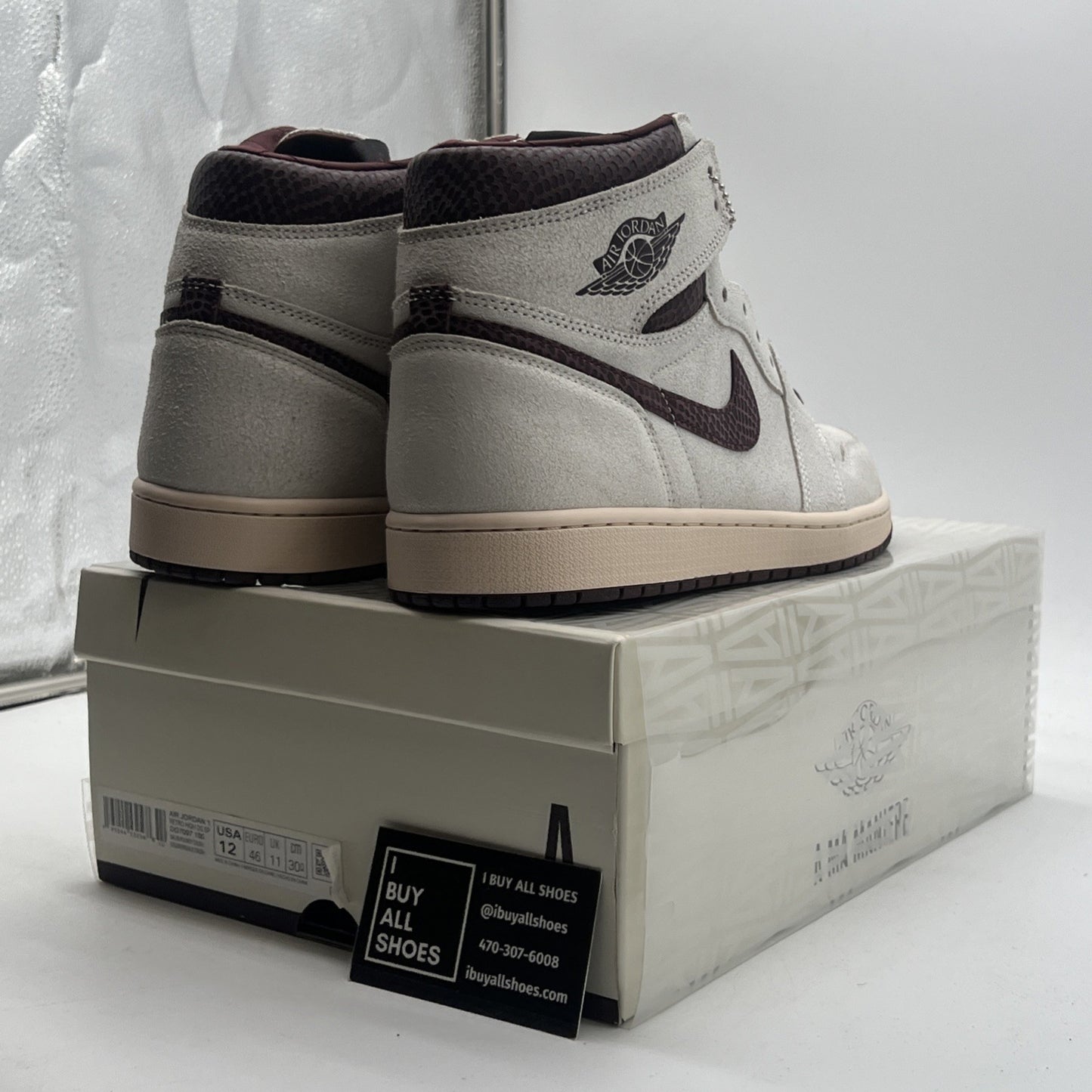 Size 12 - Air Jordan 1 OG x A Ma Maniere High Airness (DO7097-100)