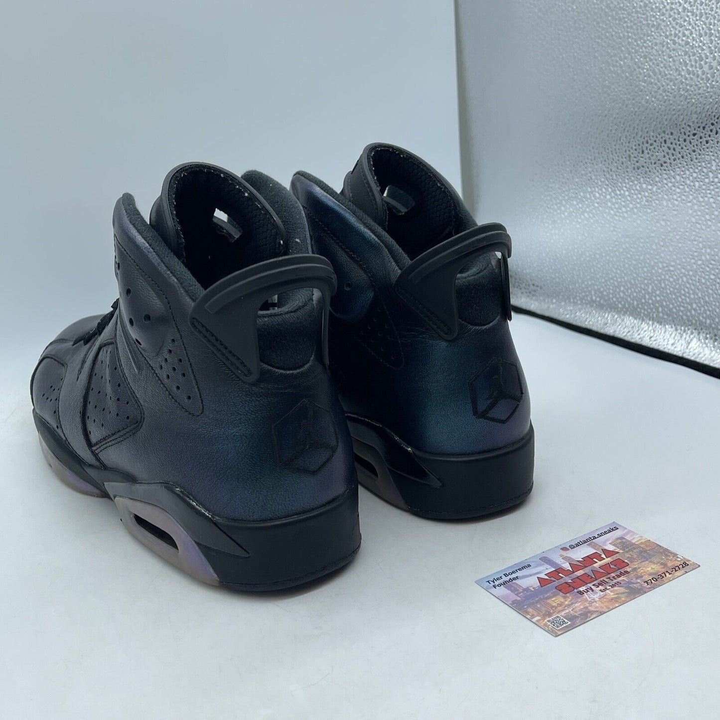 Size 11.5 - Air Jordan 6 Retro All Star - Chameleon Black Leather (907961-015)