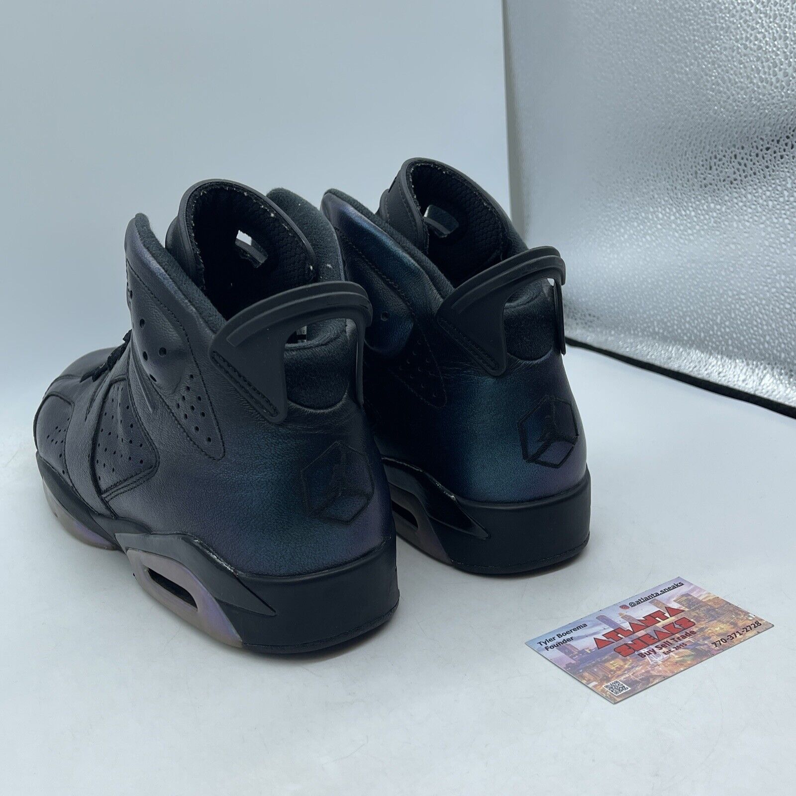 Size 11.5 - Air Jordan 6 Retro All Star - Chameleon Black Leather (907961-015)