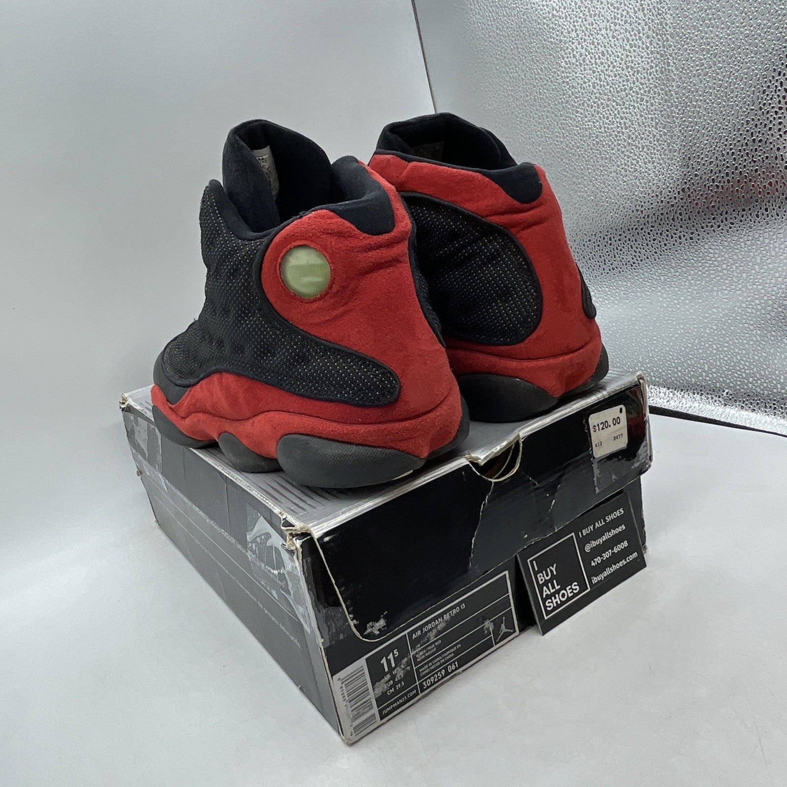 Size 11.5 - Air Jordan 13 Retro 2004 Bred (309259-061)