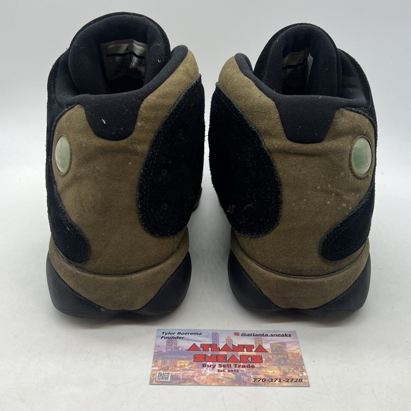 Size 14 - Air Jordan 13 Retro Olive Black Brown Suede (414571-006)