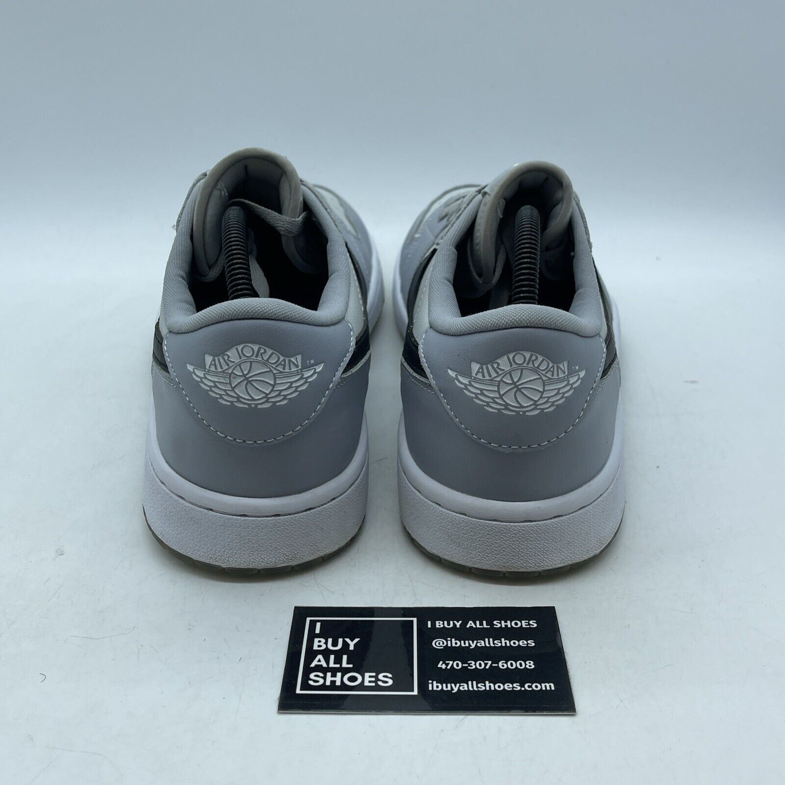Size 11 - Jordan 1 Low Golf Wolf Grey White Black Leather (DD9315-002)
