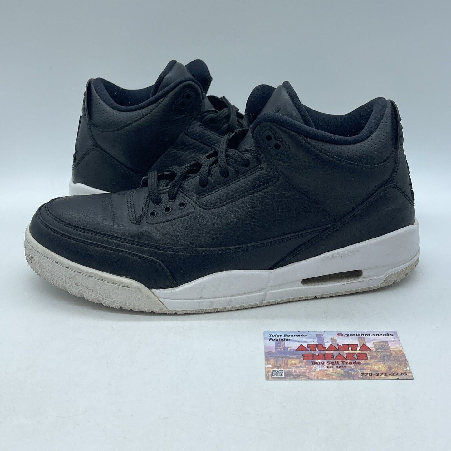 Size 11 - Air Jordan 3 Retro Cyber Monday White Black Leather (136064-020)