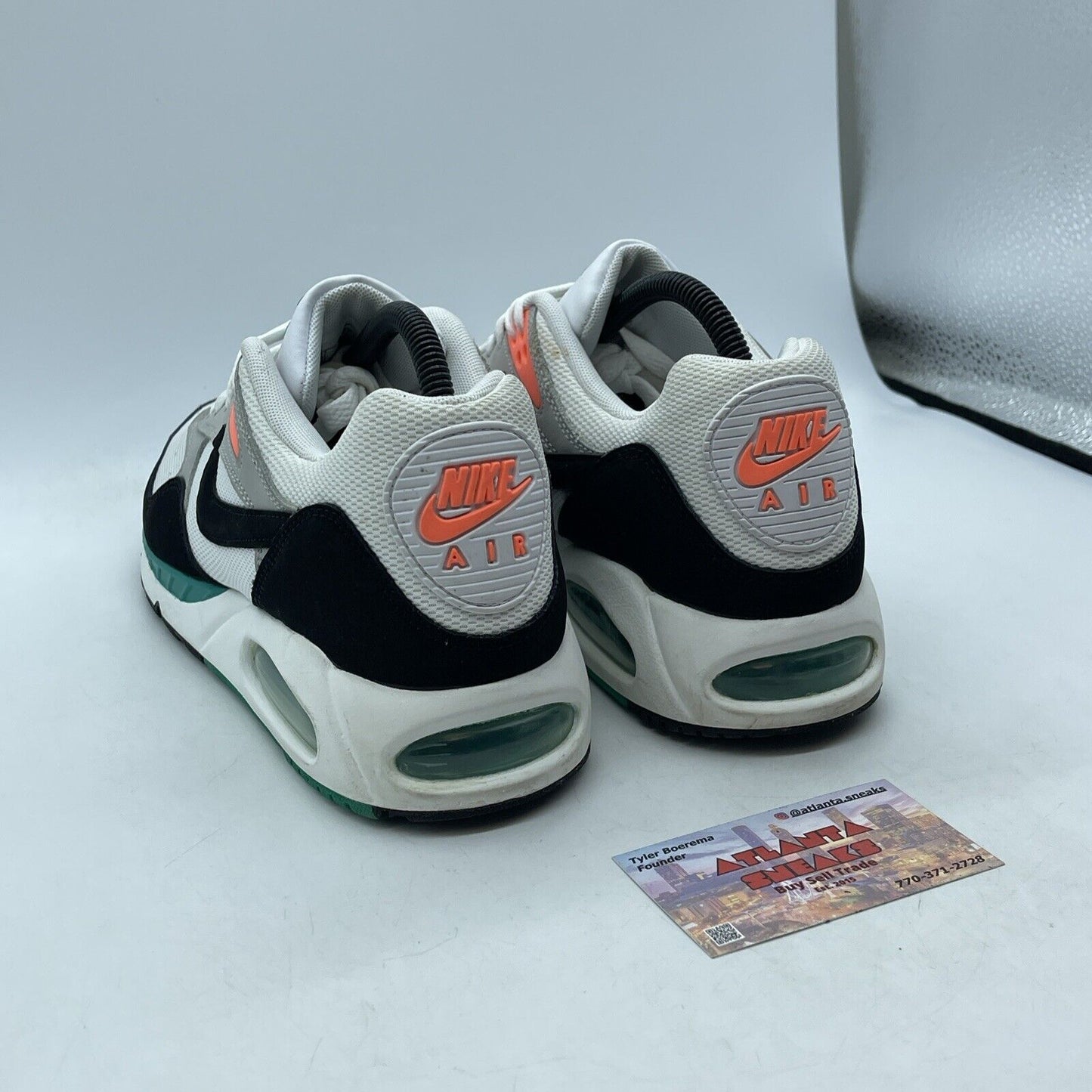 Size 10W - Nike Air Max Correlate White Black New Green Black Suede (511417-136)