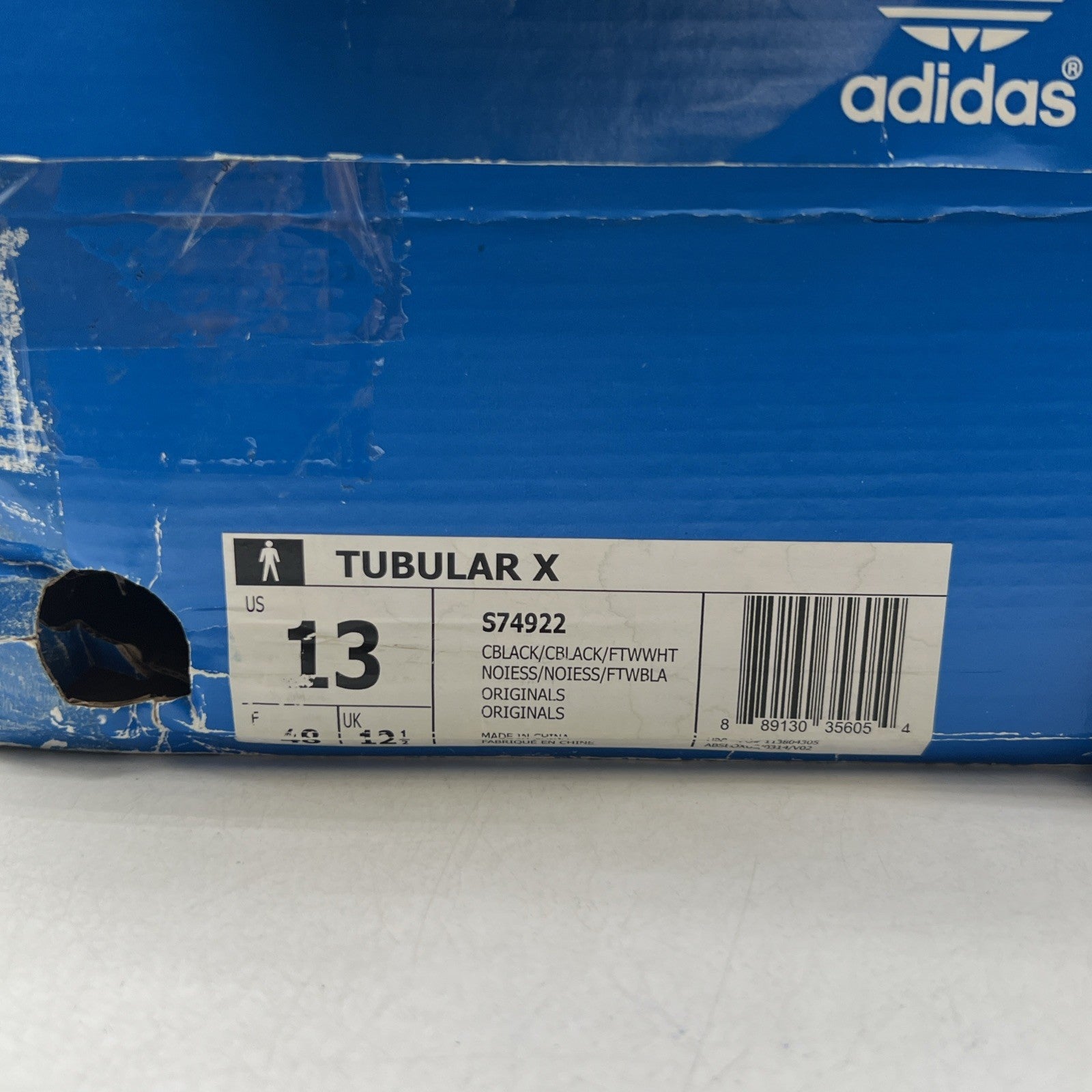 Size 13 - Adidas Tubular X Core Black (S74922)