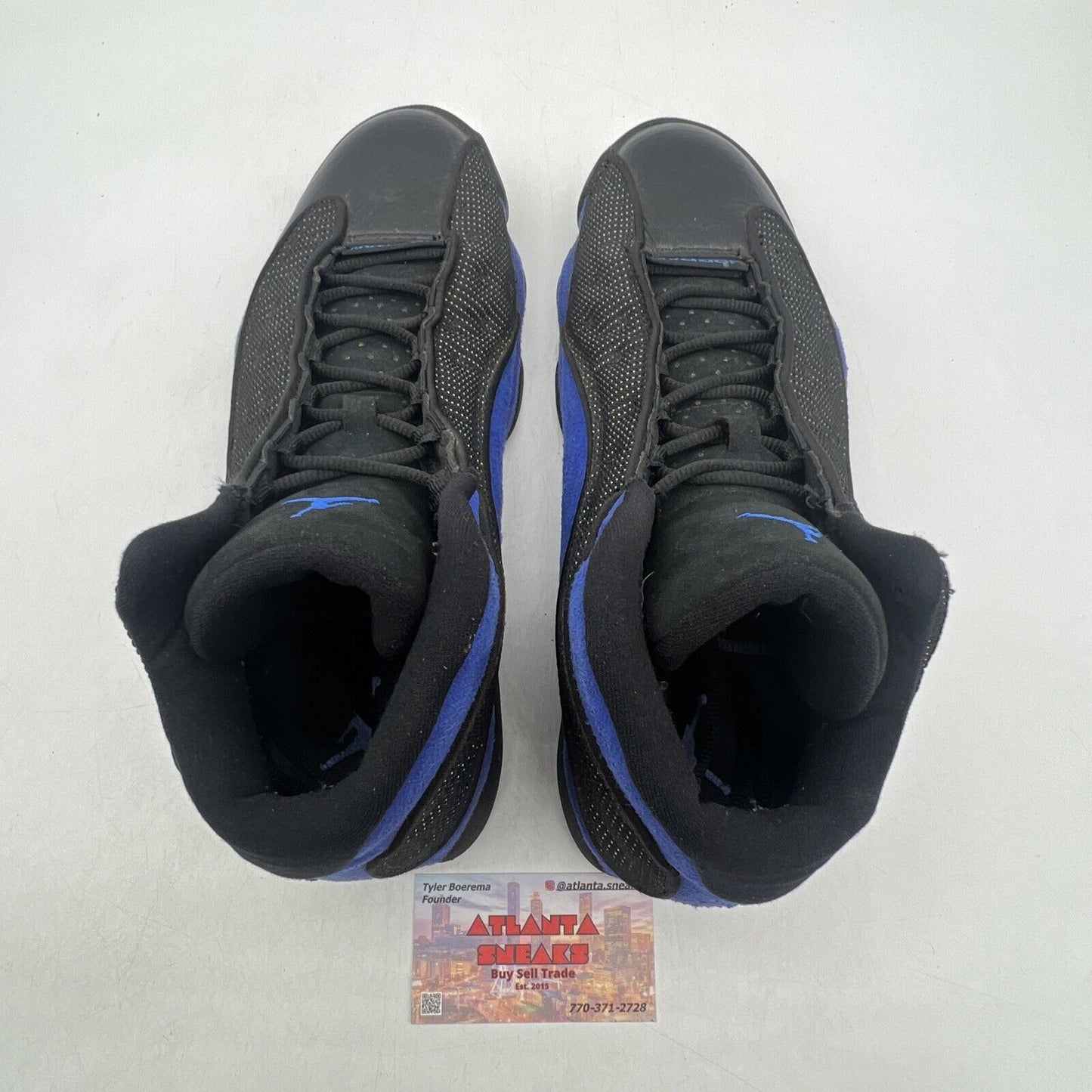 Size 9.5 - Jordan 13 Retro Hyper Royal 2020 Black Suede (414571-040)