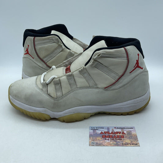 Size 12 - Air Jordan 11 Retro Platinum Tint Tan Suede White Black (378037-016)