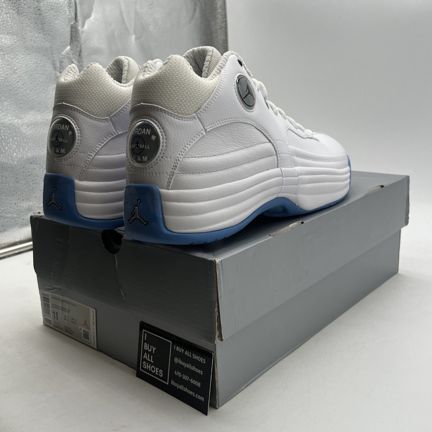 Size 11 - Jordan Jumpman Team 1 White University Blue (CV8926-107)