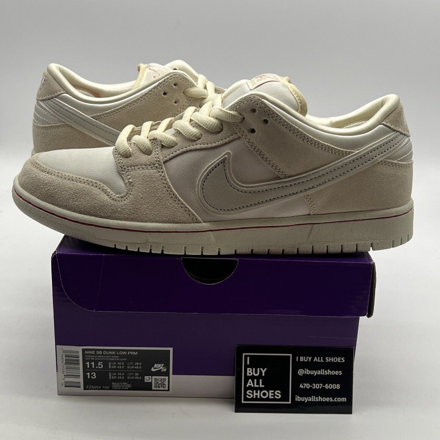 Size 11.5 - Nike Dunk Premium SB Low City of Love Collection - Light Bone
