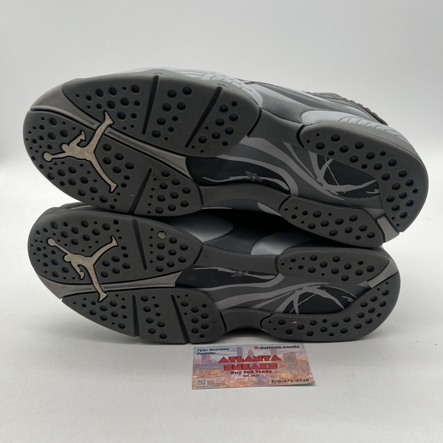 Size 9.5 - Air Jordan 8 Retro Cool Grey Suede (305381-014)