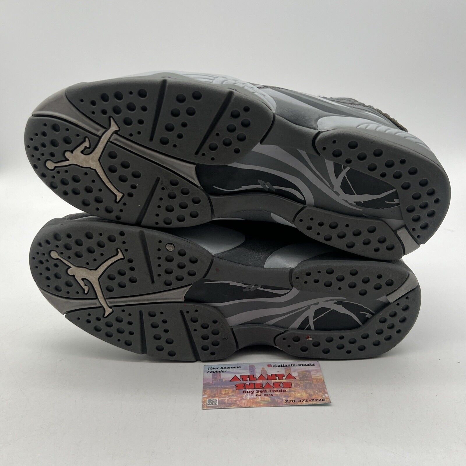 Size 9.5 - Air Jordan 8 Retro Cool Grey Suede (305381-014)