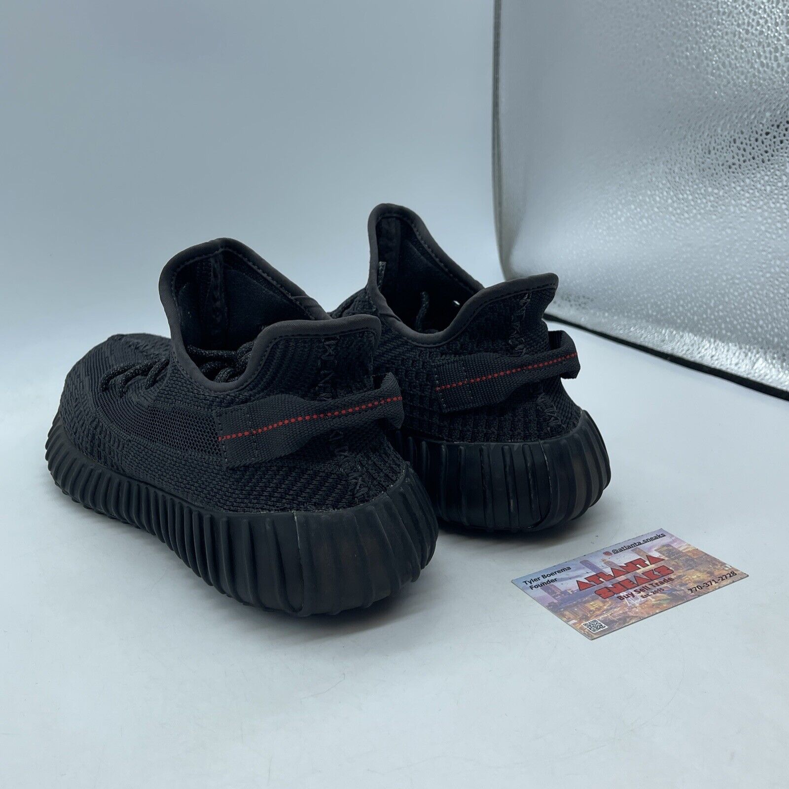 Size 9 - adidas Yeezy Boost 350 V2 Low Black Non-Reflective Red Suede (FU9006)