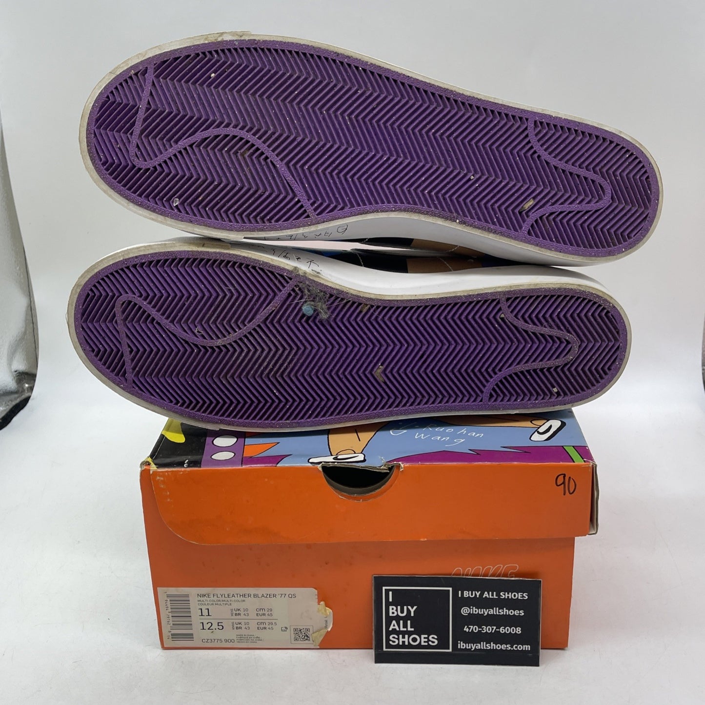 Size 11 - Ruohan Wang x Nike Blazer ’77 Flyleather Mid Multicolor (CZ3775-900)