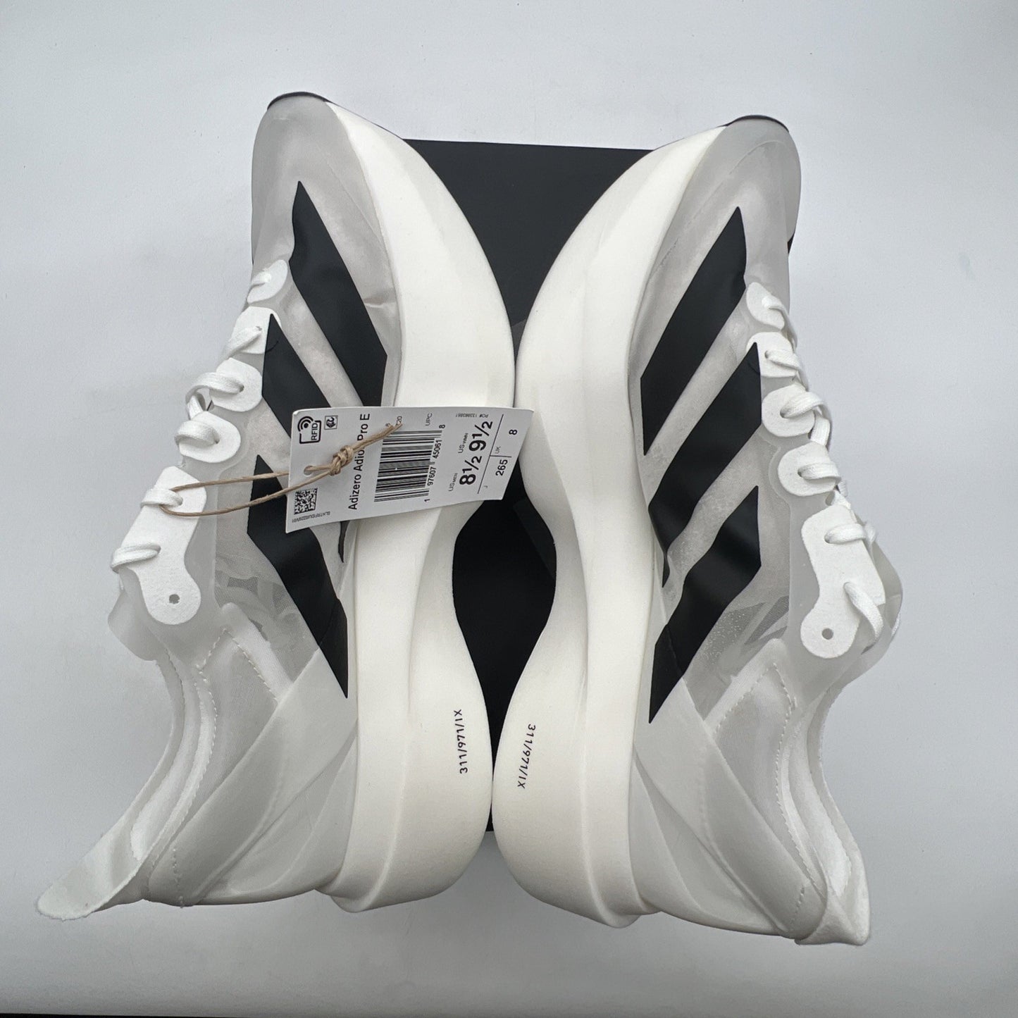Size 8.5 - adidas Adizero Adios Pro Evo 1 White Black (IH5564)