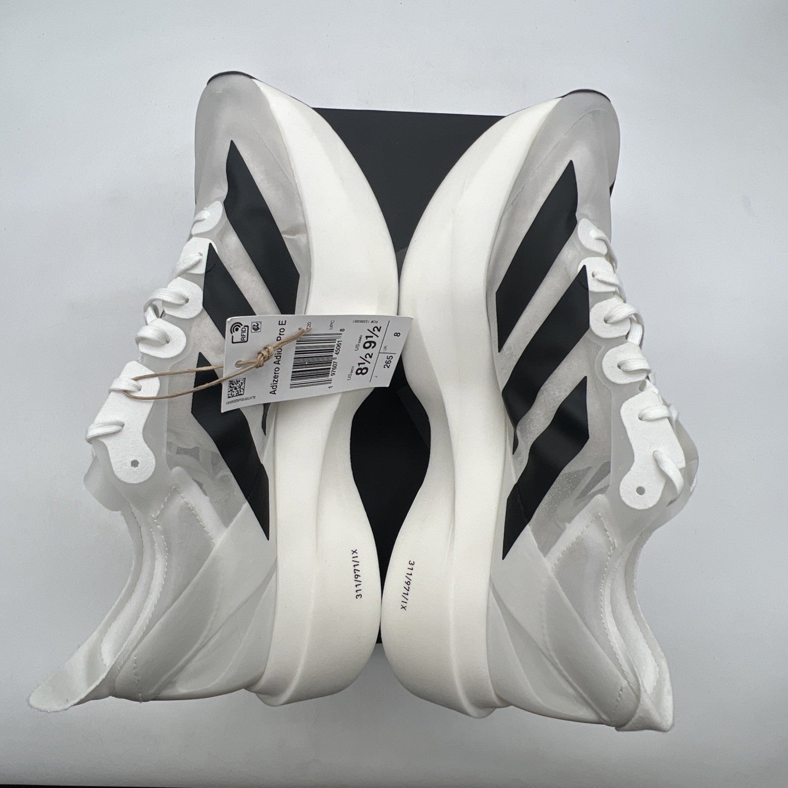 Size 8.5 - adidas Adizero Adios Pro Evo 1 White Black (IH5564)