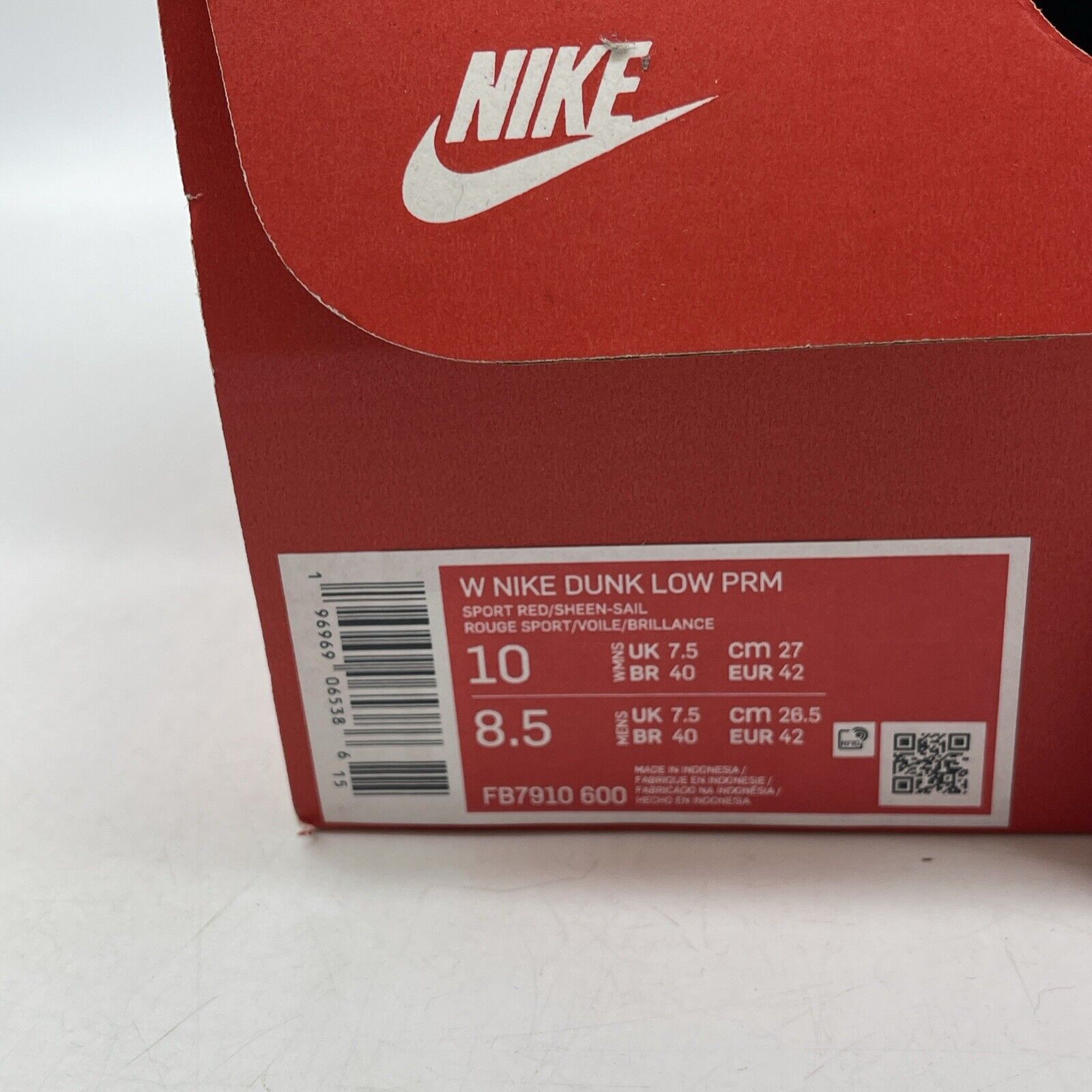Size 10W - Nike Dunk Premium Low Bacon White Brown Suede Leather (FB7910-600)