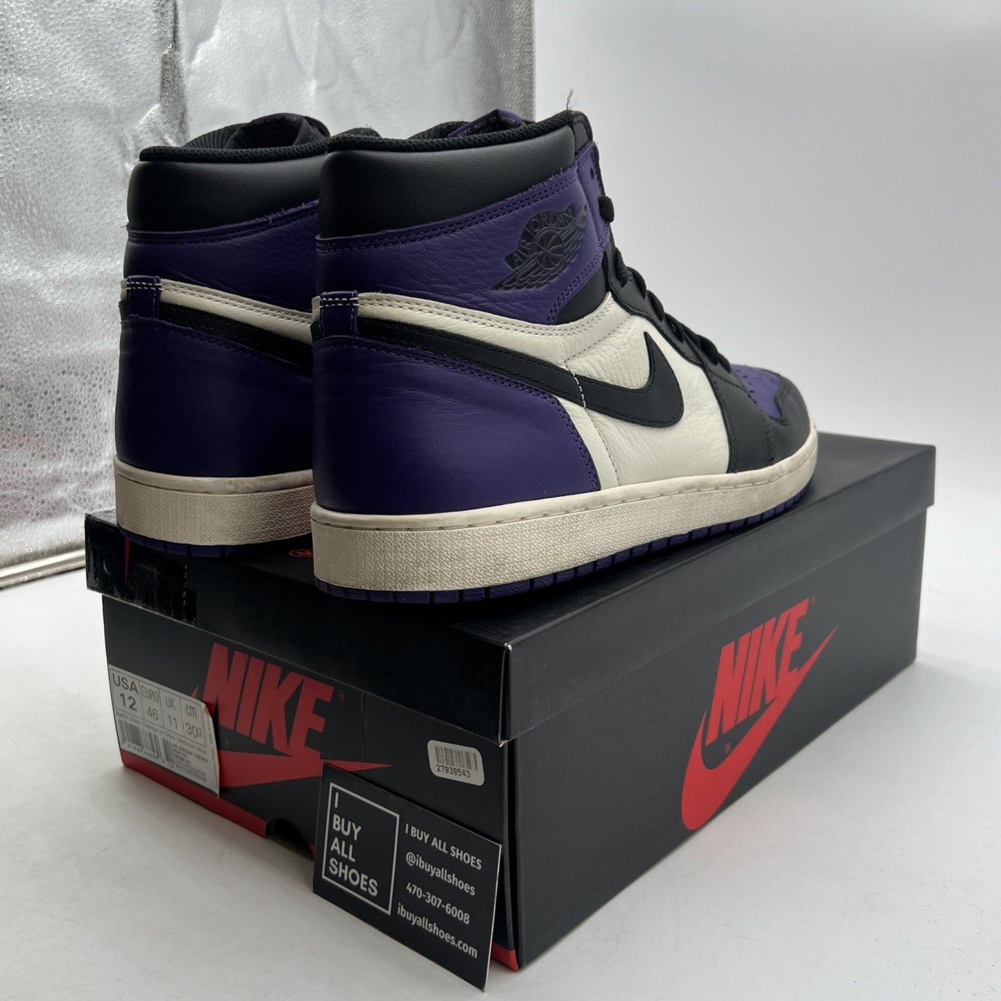 Size 12 - Air Jordan 1 Retro OG High Court Purple (555088-501)