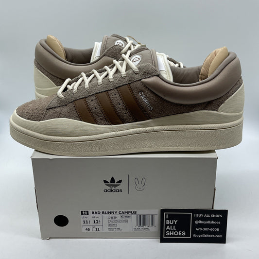 Size 11.5 - Bad bunny  Adidas Campus chalky brown Suede Leather (ID2529)