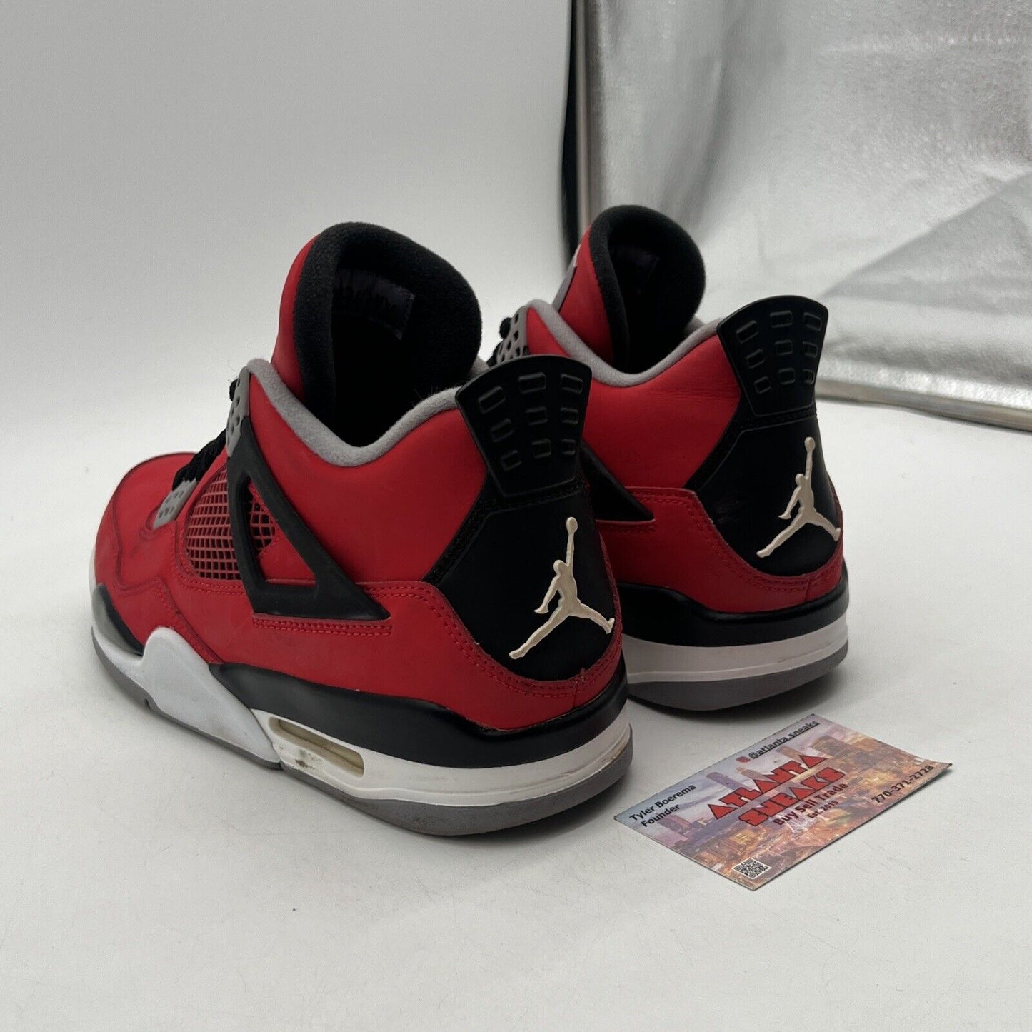 Size 8 - Jordan 4 Retro Toro Bravo 2013 Grey Black White Suede (308497-603)