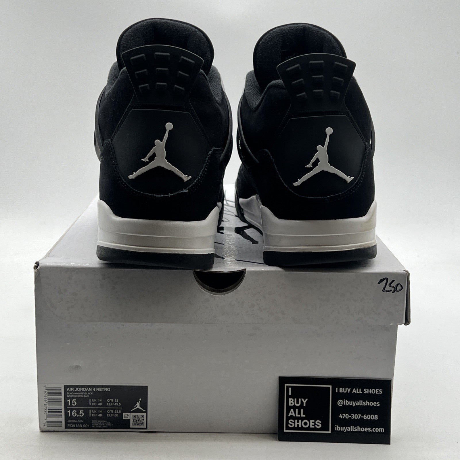 Size 15 - Air Jordan 4 Retro White Thunder (FQ8138-001)