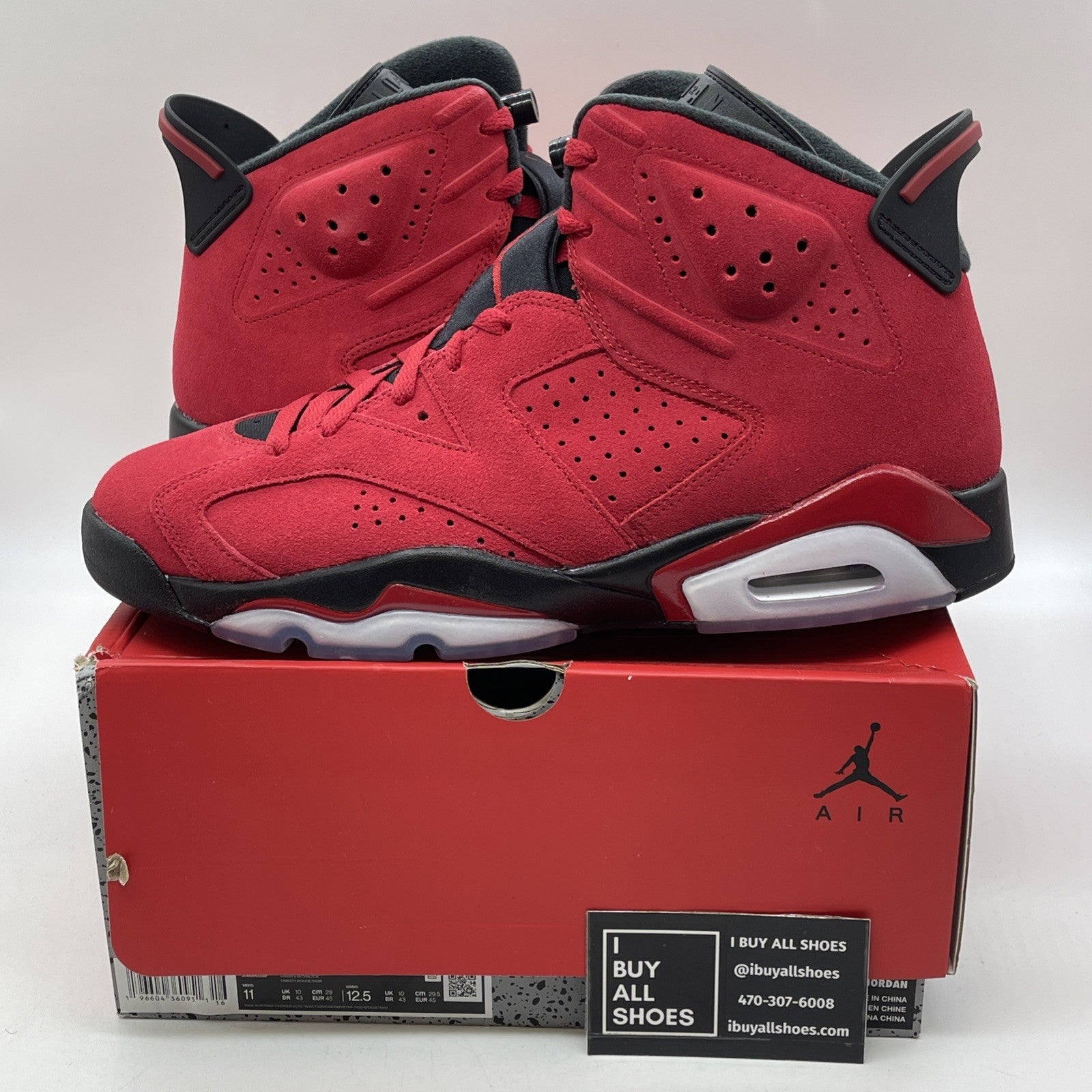Size 11 - Air Jordan 6 Retro Toro Bravo Suede (CT8529-600)