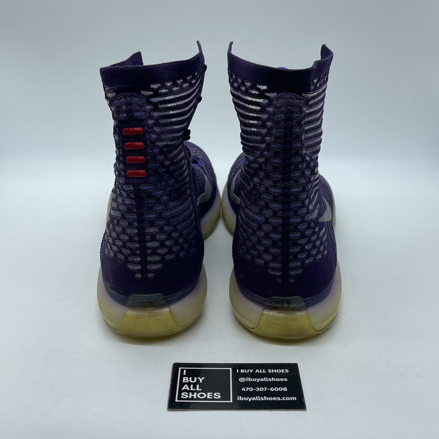 Size 11.5 - Nike Kobe 10 Elite Team Silver Purple Suede (718763-505)