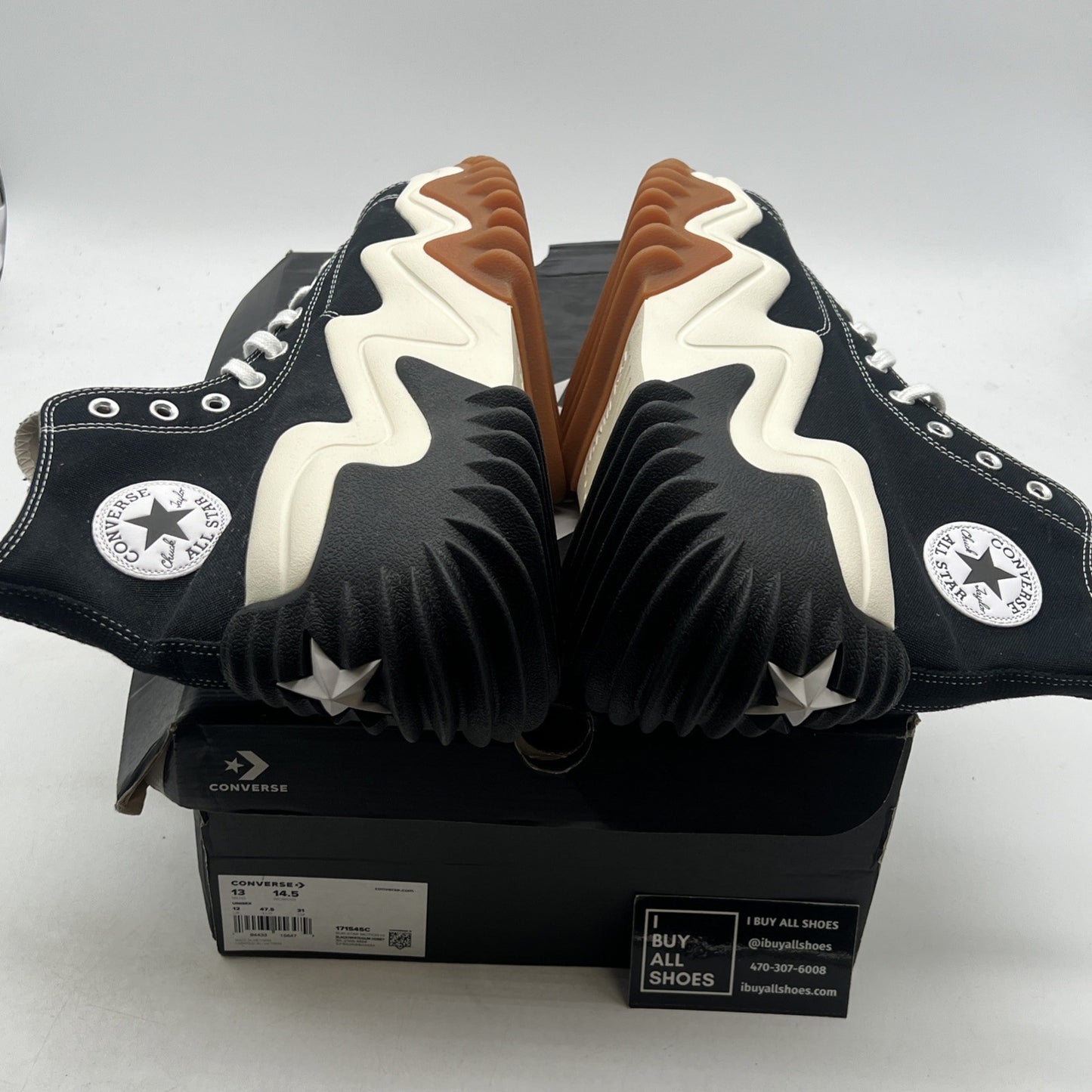 Size 13 - Converse Run Star Motion Black Gum Honey (171545C)