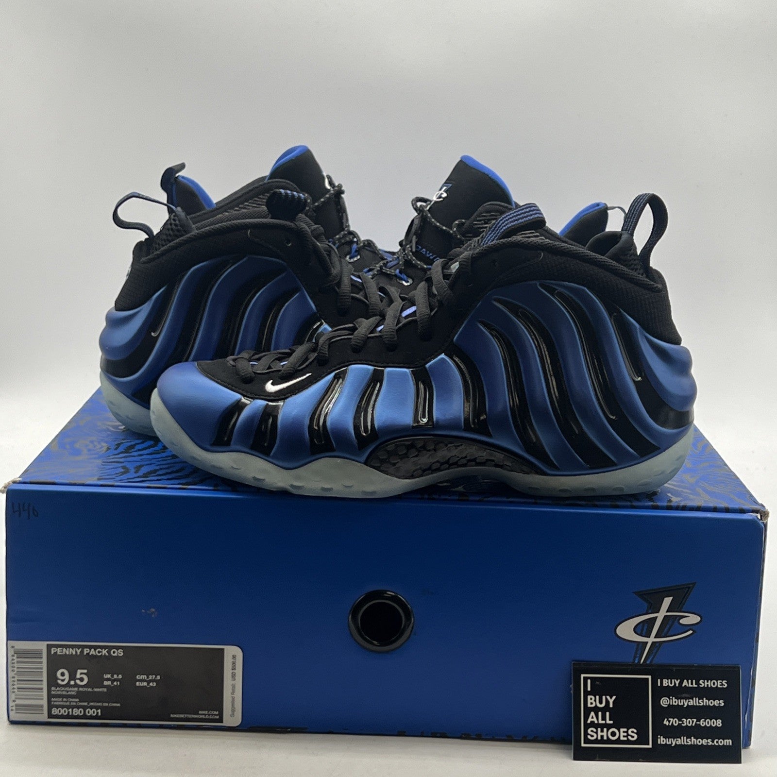 Size 9.5 - Nike Air Penny QS Sharpie Pack (800180-001)