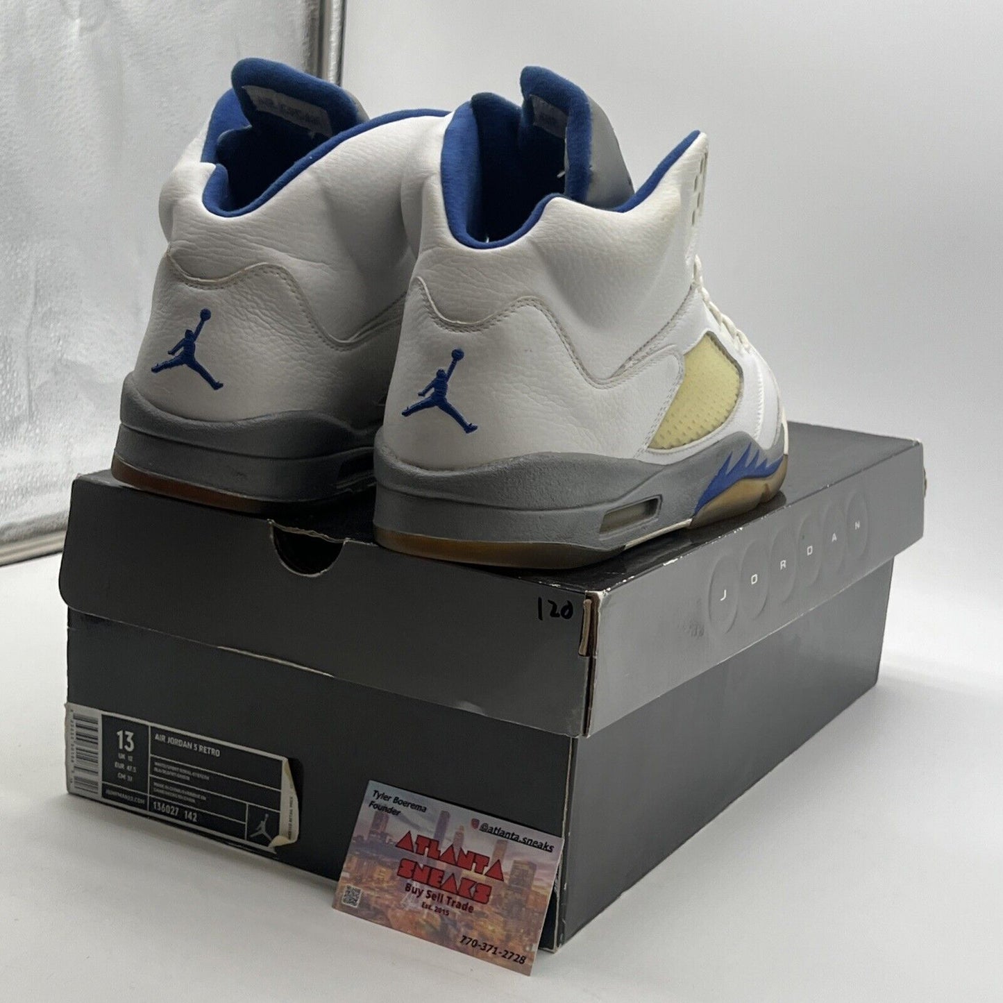Size 13 - Air Jordan 5 Retro Stealth (136027-142)