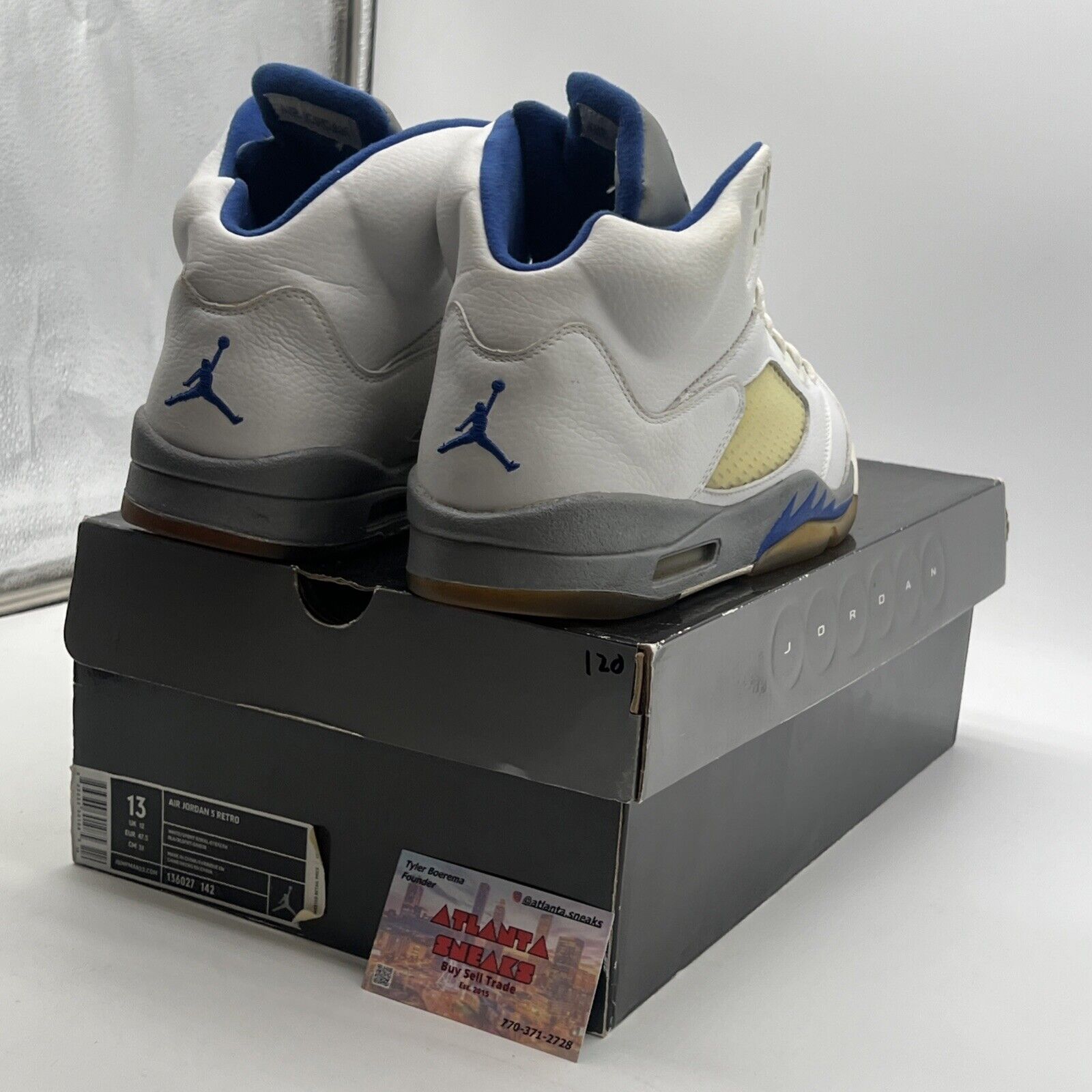 Size 13 - Air Jordan 5 Retro Stealth (136027-142)