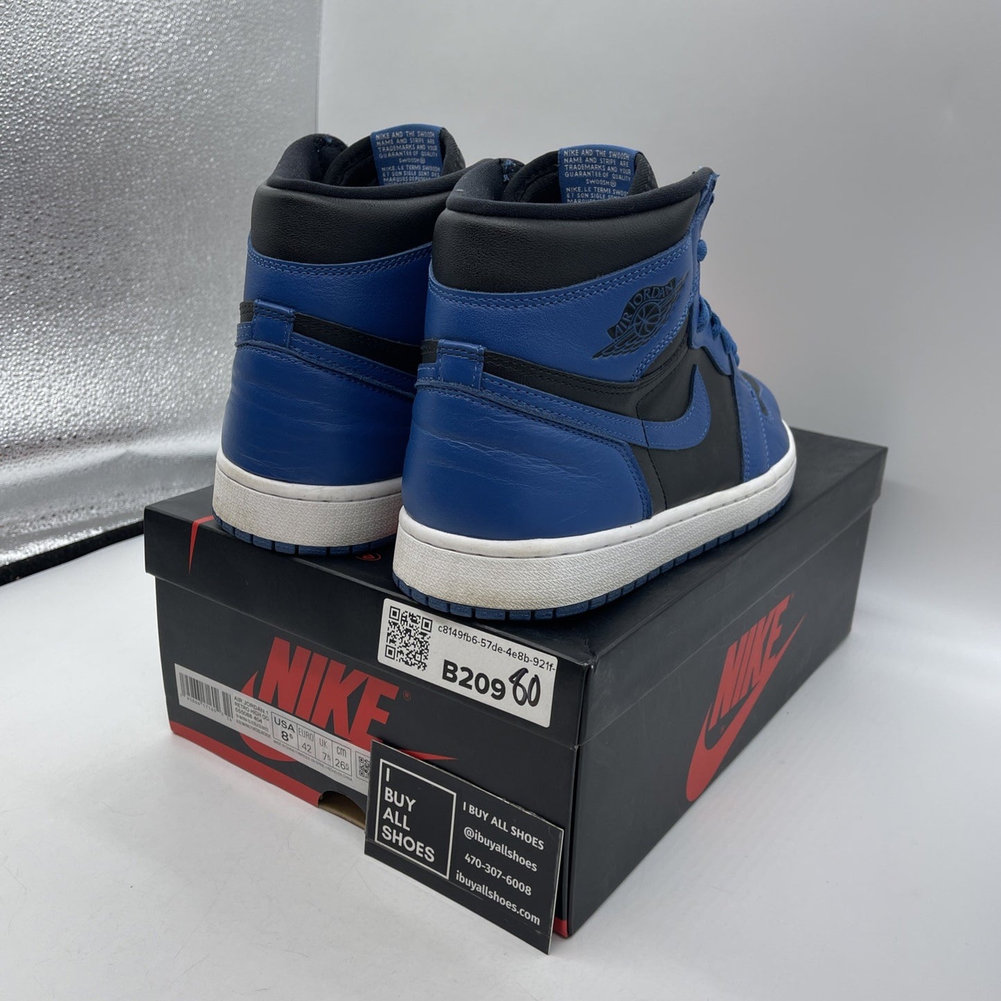 Size 8.5 - Jordan 1 Retro OG High Dark Marina Blue Leather (555088-404)