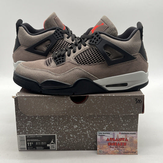 Size 11.5 - Jordan 4 Retro Mid Taupe Haze Black Red (DB0732-200)