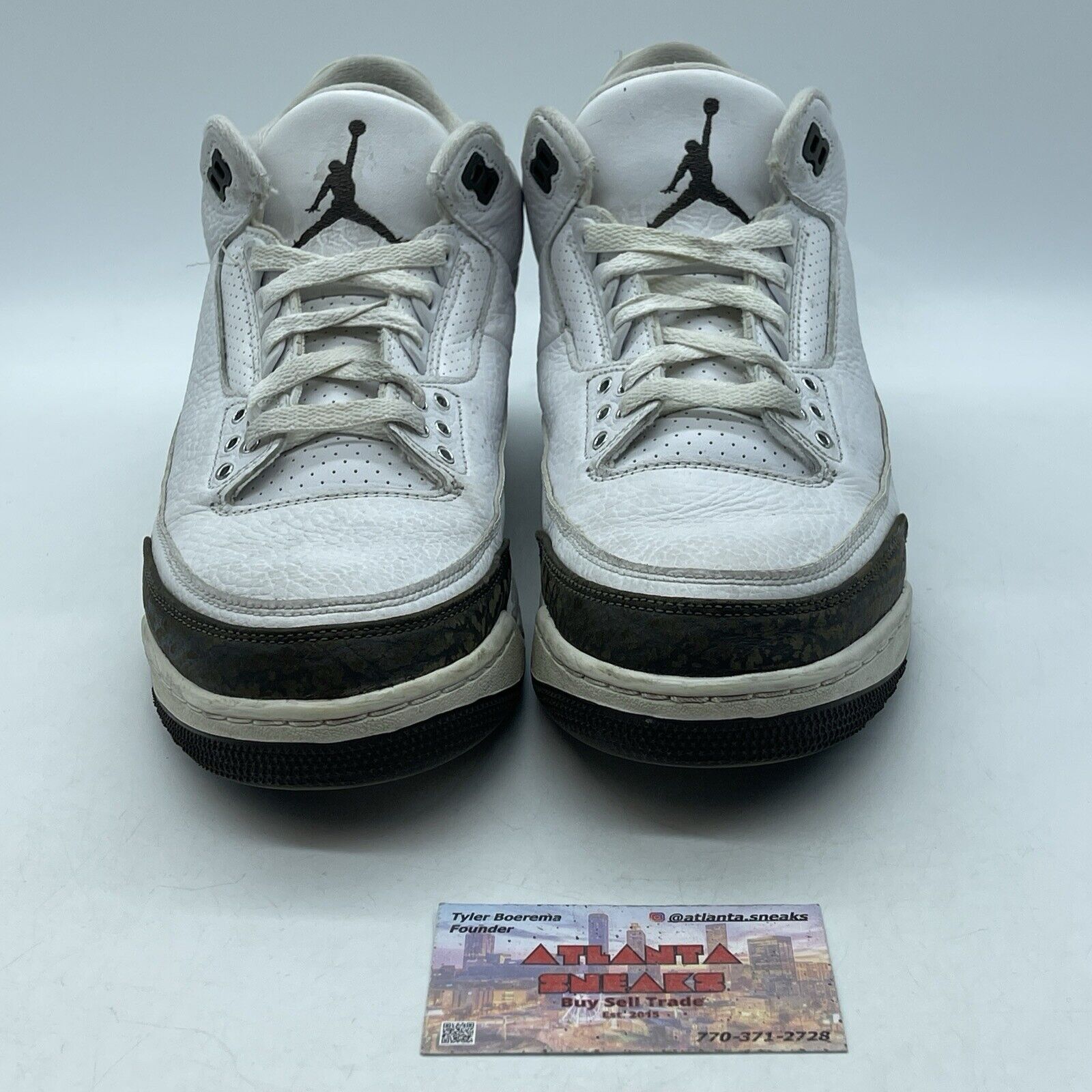 Size 9 - Air Jordan 3 Retro 2018 Mocha White Leather Brown Suede (136064-122)