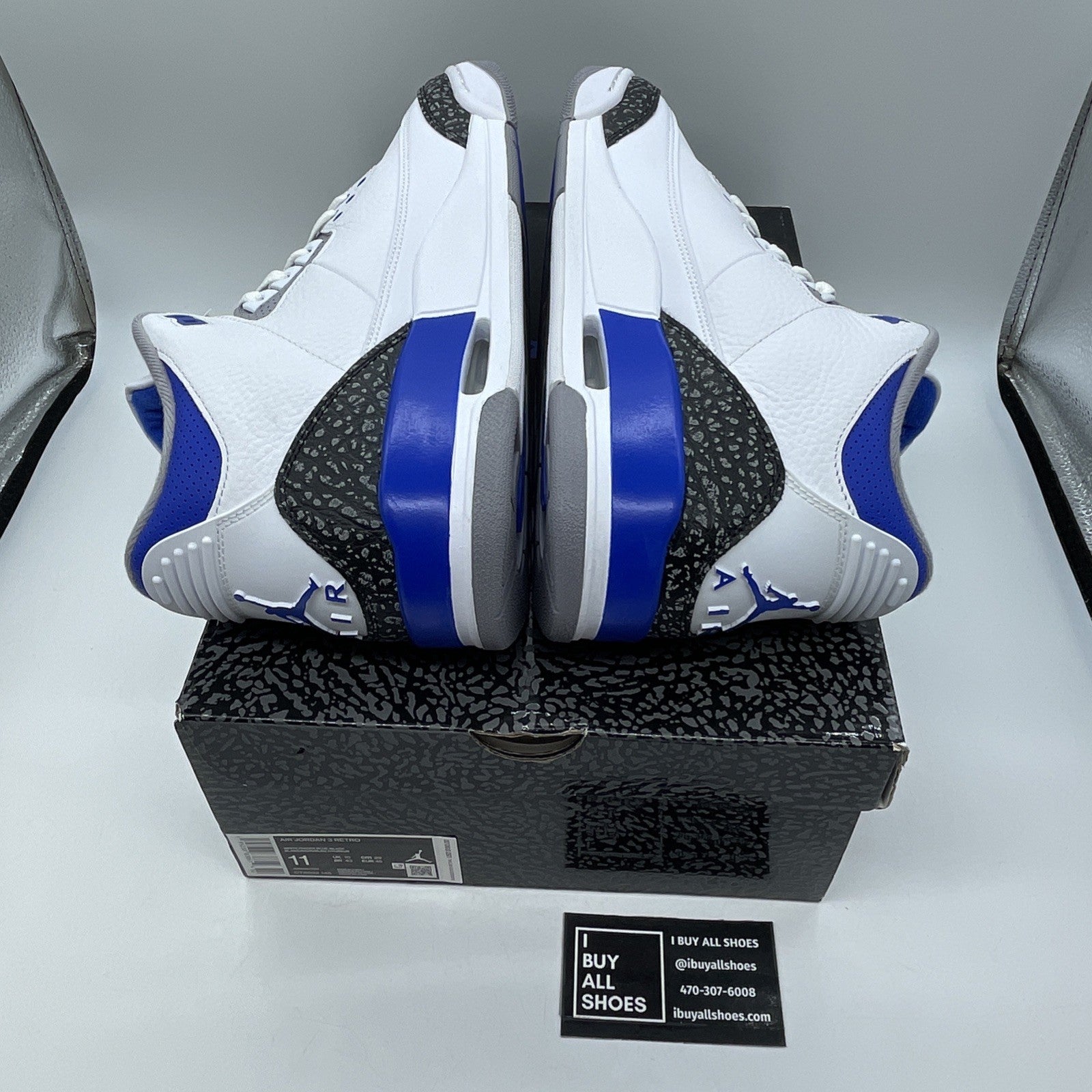 Size 11 - Air Jordan 3 Retro Mid Racer Blue Suede Leather (CT8532-145)