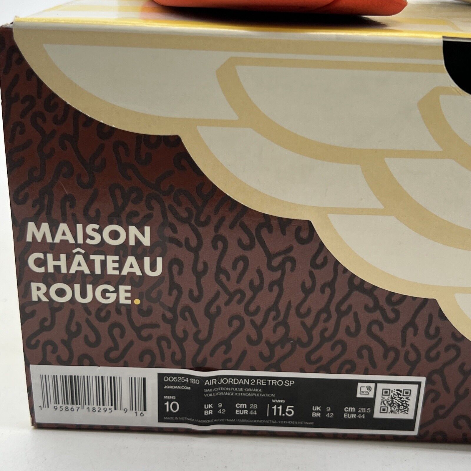Size 10 - Maison Château Rouge x Air Jordan 2 United Youth International