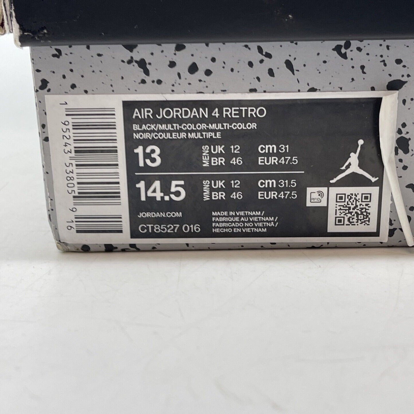 Size 13 - Jordan 4 Retro Mid Red Thunder Black White (CT8527-016)
