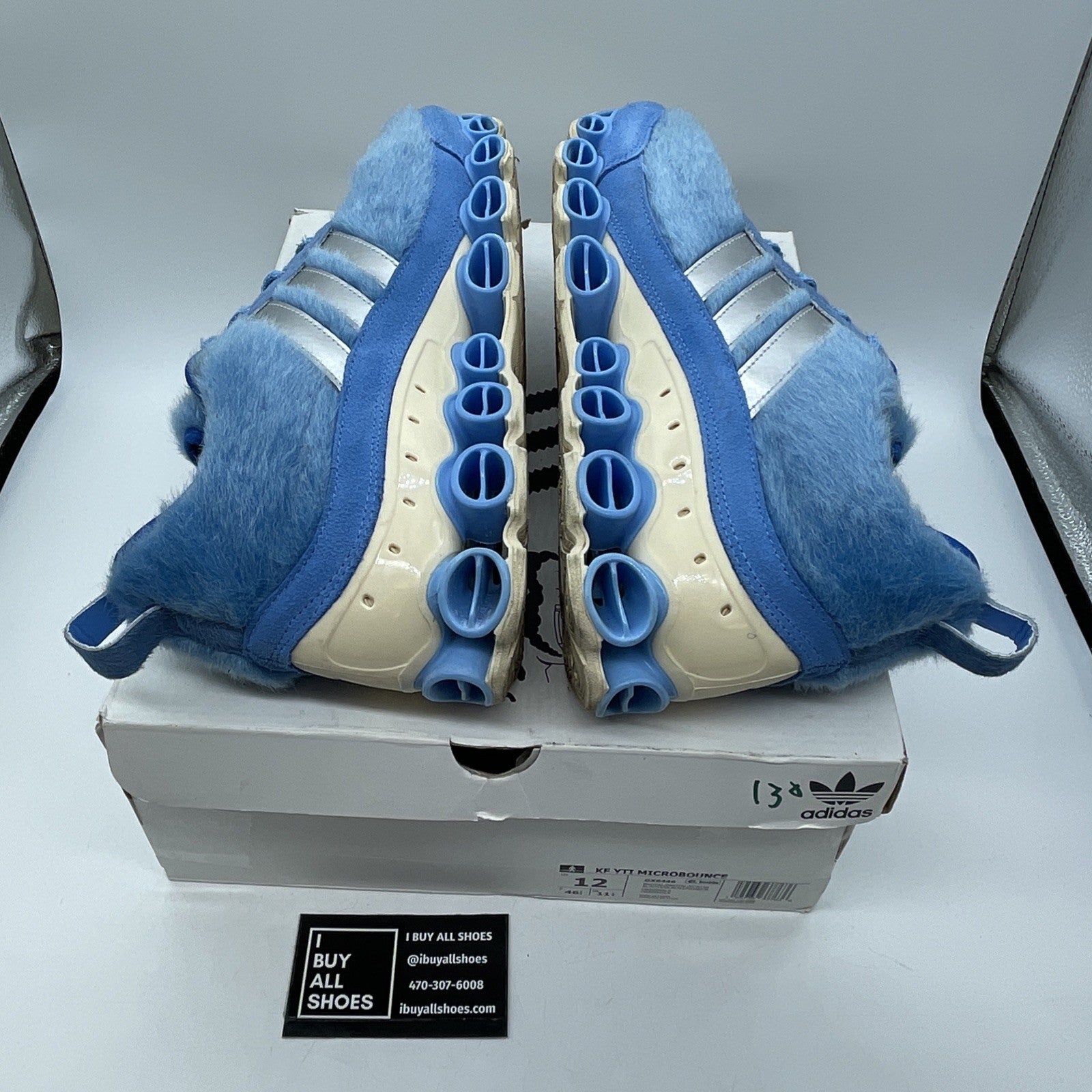 Size 12 - adidas Kerwin Frost x Microbounce T1 YTI Blue Suede (GX6446)