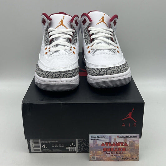 Size 4Y - Jordan 3 Retro Mid Cardinal Red Brand New Og All