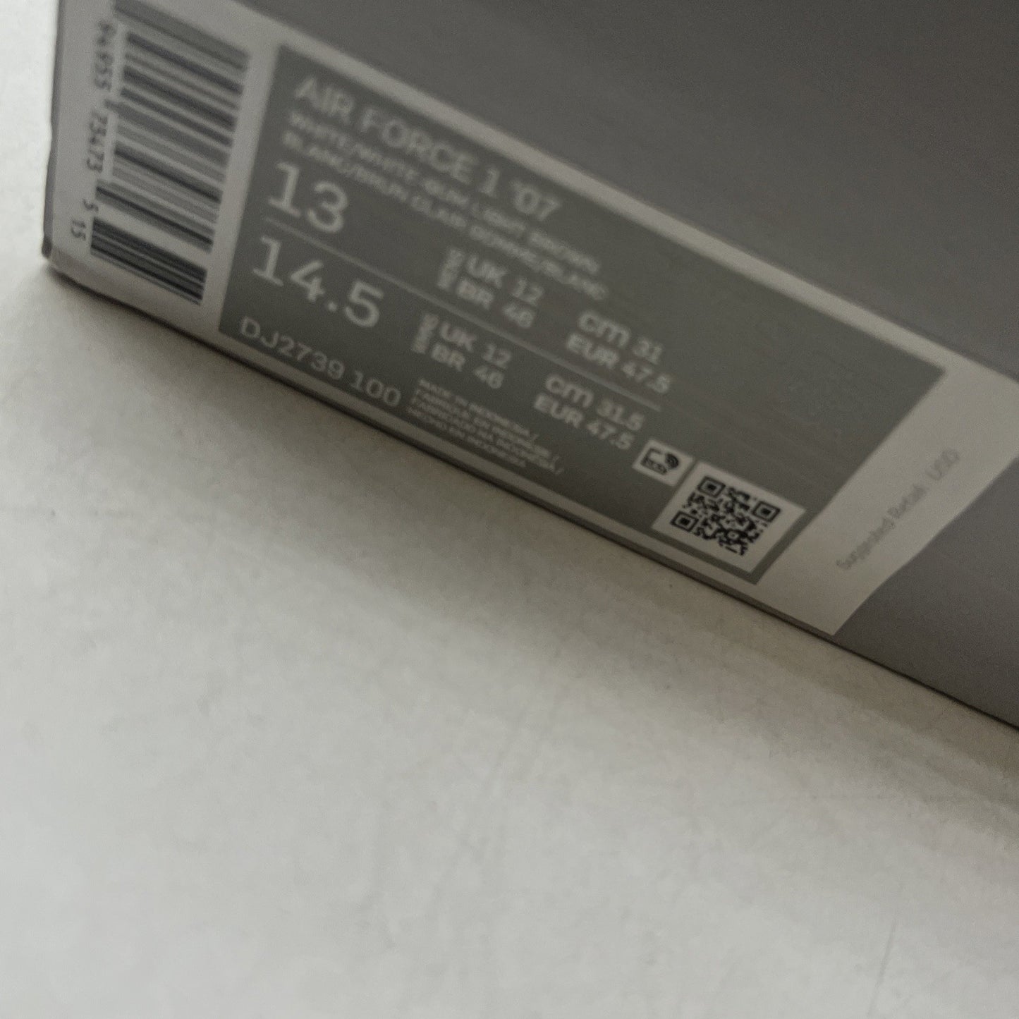 Size 13 - Nike Air Force 1 Low White Gum (DJ2739-100)