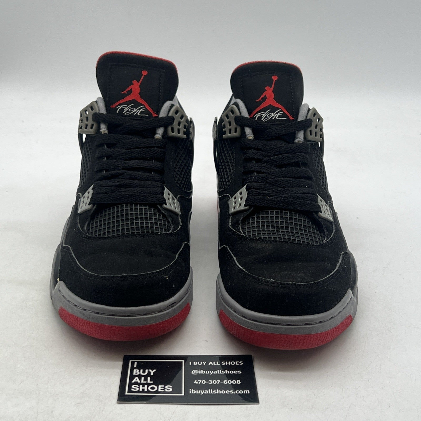 Size 11.5 - Air Jordan 4 Retro bred release 2012 (308497-003)