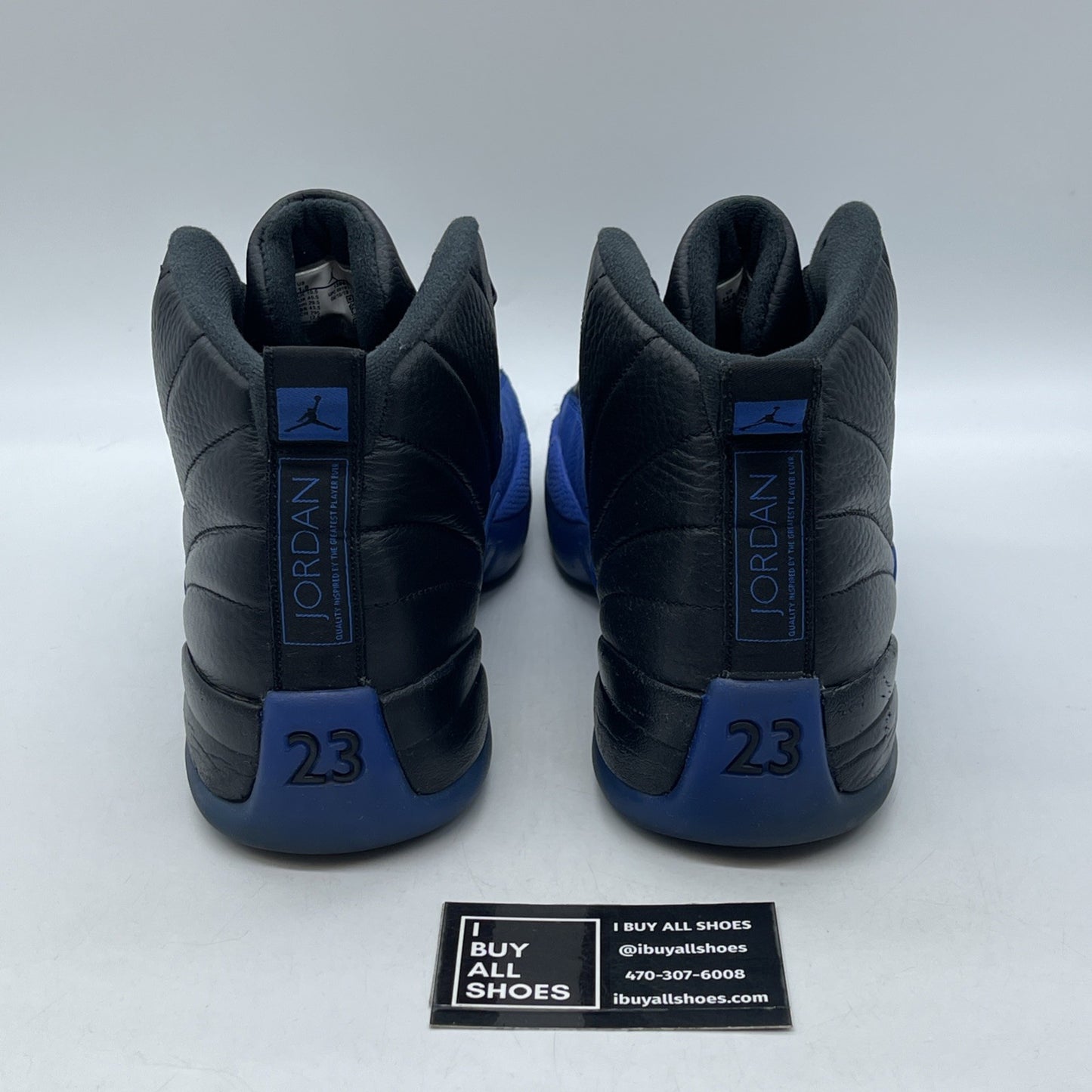 Size 11.5 - Air Jordan 12 Retro Game Royal Black Suede Leather (130690-014)