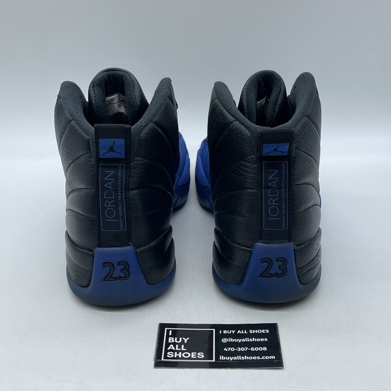 Size 11.5 - Air Jordan 12 Retro Game Royal Black Suede Leather (130690-014)