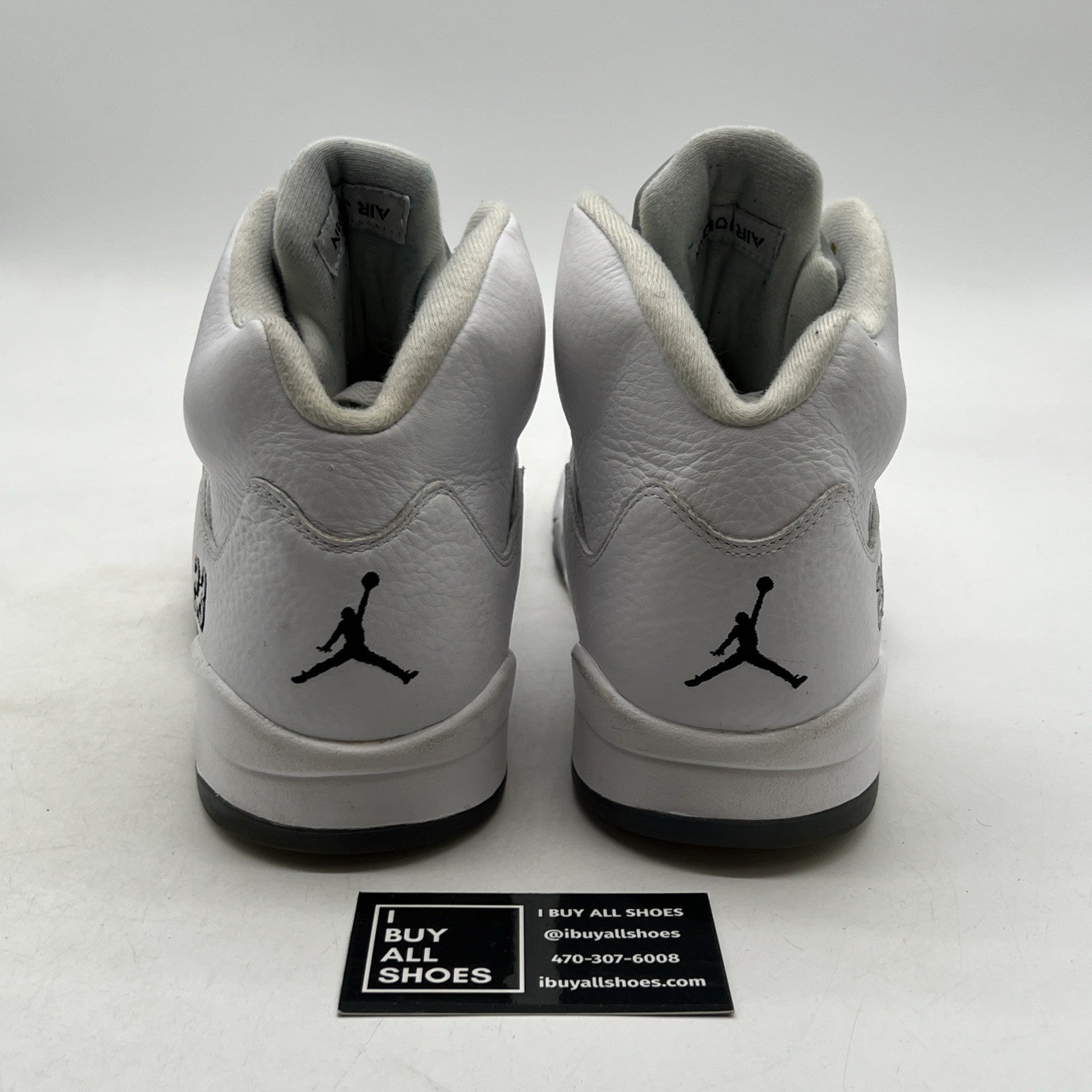 Size 11.5 - Air Jordan 5 Retro 2015 White Metallic (136027-130)