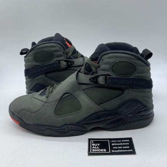 Size 14 - Air Jordan 8 Retro Take Flight Green Suede (305381-305)