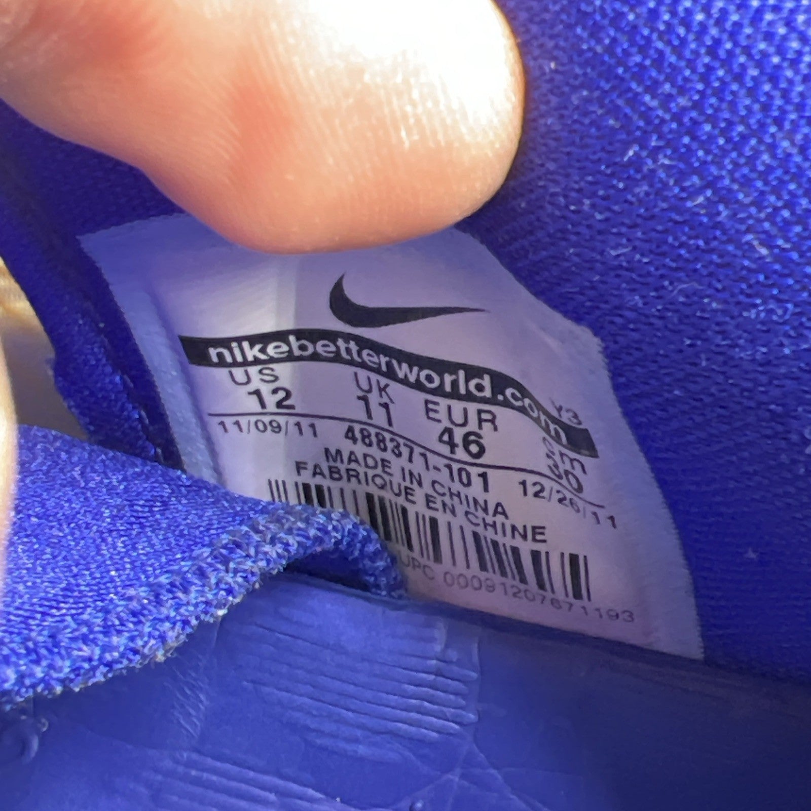 Size 12 - Nike Zoom Kobe 7 System Lakers (488371-101)