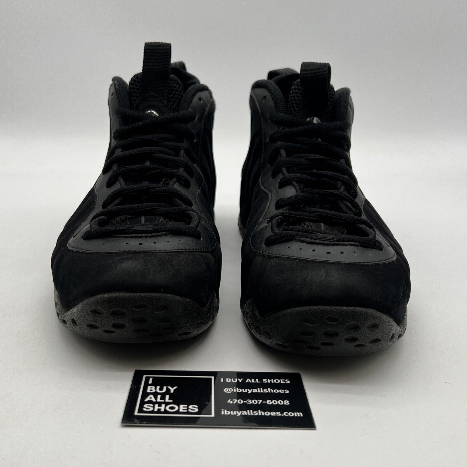 Size 11.5 - Nike Air Foamposite One Prm Triple Black (575420-006)